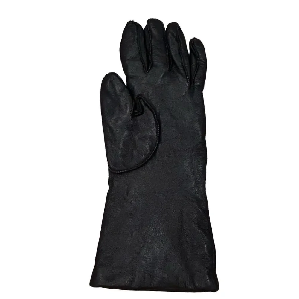 Coach Black Leather Single Left Glove 6.5